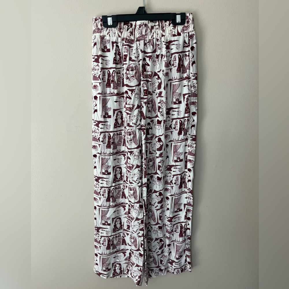 Reformation Elastic Pants Cartoon Ref Babe Print Size XS